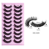 Faux mink eyelashes natural 3d mink lashes makeup volume false eyelashes in bulk cilio H13 E-08