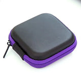 1-4pcs Portable Shockproof Headphone Case Earphone Bag Headset Storage Bag Hard Shell Earphone Accessories memory Card USB Cable