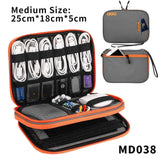 Electronic Accessories Storage Bag Travel Case,Cable Organizer Bag Gadget Carry Bag For Cables,Power,USB Flash Drive, Charger