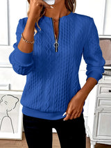 Women Fashion V Neck Long Sleeve Sweatshirt Autumn Winter Casual Loose Hoodie Solid Color Comfortable Pullovers Female 2025