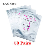 25/50/100Pairs Eye Patches Under Eyelash Pads for Building Paper Patches Lint Free Stickers for False Eyelashes LAUKISS