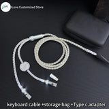 Magnetic axis keyboard cable Supports Dual 8k Magnetic Control lighting 1-to-2 TYPE-C  mechanical keyboard cable USB - TYPE C