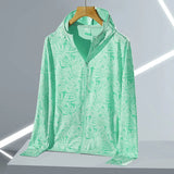 UPF45 UV Sun Protection Clothing Women's Zip Up thin Hoodie Long Sleeve Seatshirt Light Outdoor Fishing Running Hiking Jacket