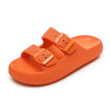 Women's Thick-Soled 4cm Platform Slippers Summer New Non-Slip Casual Beach Sandals Outdoor Indoor Comfortable Buckle slides