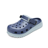 Casual Clogs Men 2026 New Trendy Summer Beach Sandals for Men Thick-bottom EVA Garden Shoes Closed-toe Fashion Slippers for Men