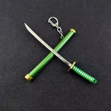 Mini Samurai Sword Keychain Anime Scabbard Key Ring Katana Buckle Key Chain for Men Women Cosplay Toy Jewelry Gift