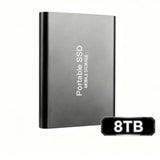 Portable External SSD, 1TB-16TB Large Capacity USB3.1 High Speed Solid State Drive, Lightweight Storage for Laptop, Desktop, Mac
