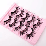Yiernuo 1/5 Pairs Cosplay Anime Eyelashes Manga Lashes Dramatic Fairy Clusters Lashes Wet Look Lashes