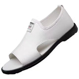 Brand Man Sandals Designer Fashion Leather Casual for Men Summer Comfortable Beach Slippers Outdoor Non-slip Men Sandalias 2026
