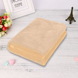Plain Flannel Coral Blanket Small Fleece Sheet Super Warm Solid Micro Plush Fleece Blanket Throw Rug Sofa Bedding Supplies