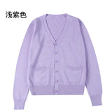 New Sweater Solid Candy Women Knit Top Fashion Female Cardigan Thin Spring Autumn Long Sleeve Adult Jacket Clothes Slim XS-2XL