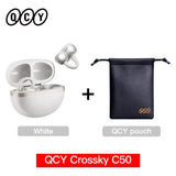 QCY Crossky C50 Open Ear Wireless Earbuds Bluetooth 6.0 Comfort Clip On Sports Earphone 4 Mic AI Clear Call Bass Boost Headphone
