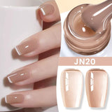 BORN PRETTY 83 Colors 10ml Jelly Nude Gel Nail Polish Autumn Amber Semi Transparent Manicure Soak off UV LED Nails Gel Varnish