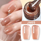 BORN PRETTY 83 Colors 10ml Jelly Nude Gel Nail Polish Autumn Amber Semi Transparent Manicure Soak off UV LED Nails Gel Varnish