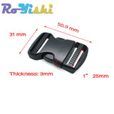 2-10 Pcs/Pack 20~50mm Plastic Hardware Dual Adjustable Side Release Buckles Molle Tatical Backpack Belt Bag Parts Strap Webbing