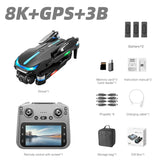 Lenovo Drone With screen RC 8K Professional HD Aerial Photography GPS Laser obstacle avoidance Three-axis gimbal Aircraft