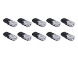 50Pcs D2 Quick Connect Wire Connectors – Optional Stripping Double Wire Plug in Connector with Locking Buckle,
