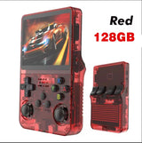 R36S new retro game console 3.5-inch Linux open-source system portable handheld game console with 128GB large memory
