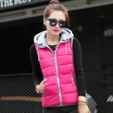 2026 New Winter Underwaist Coat Long Hooded Quilted Puffer Vest Female Warm Thicken Outwear Womens Jacket Sleeveless Waistcoat