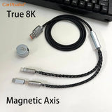8k Magnetic Lighting Supports Dual 1 in 2 Type-C Magnetic Axis Keyboard Cable Mechanical Keyboard Cable Usb to Type C