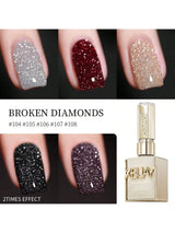 15ml Broken Diamond Halloween Christmas Nails Gel Nail Polish Adhesive Burst Flash Maillard Broken Diamond Adhesive