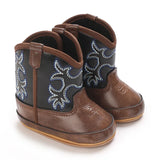 Baby Boys Girls Winter Boots 0-12 Months Western Denim First Walkers Warm Casual Fashion