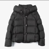 ZAROY Women's Thick Warm Cotton Jacket With Rhinestones Winter Casual Stand Collar Zipper Pocket Down Coat Puffer куртка