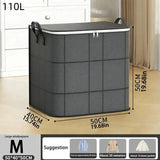 1PCS Large Capacity Foldable Storage Organizer Bag Sturdy for Clothes Bedding Blankets Home Organization Solution