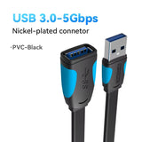 Vention USB Cable USB 3.0 Extension Cable Male to Female 3.0 USB Extender Cable for PS4 Xbox Smart TV PC USB Extension Cable
