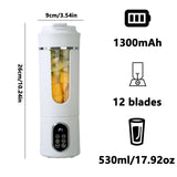 New Portable Juice Maker Blender for Shakes Smoothie 580ML Durable Juicer Steel Blades 2 in 1 Blender Bottle Smoothie Extractor