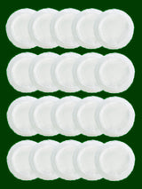 2-5-10-20Pcs Portable and Practical High-Grade White Round Powder Puff for Base and Fixing Makeup