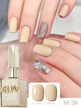 1Pc 15ML Milky White Pure Nail Polish Gel Nail Add Semi-Permanent Soak Off UV LED Construction Gel Varnish