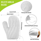Exfoliating Shower Glove with Colorful Honeycomb Weave and TPU High Elasticity Antibacterial Material - Gentle, Safe and Durable