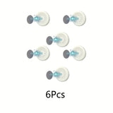 3/6pcs No Drill Magnetic Remote Holder - Wall Mount for TV/AC/DVD Remotes, White Space-Saving Design