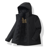 JNLN Unisex Waterproof Fleece Jackets Winter Windproof Thermal Windbreaker Men Women Hiking Camping Skiing Climbing Raincoat