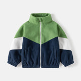Ircomll New Children Boys Polar Fleece Jacket Autumn Winter Kids Coat Causal Toddler Stand Collar Zipper Outwear Boys Clothing