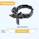 Pet Cooling Scarf Cute Dog Cooling Bandana Adjustable Fast Cooling Cat Cooling Ice Scarf Reusable Cat Collar Pet supplies