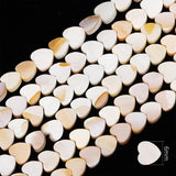 Natural Shell Beads Mother of Pearl Love Star Oval Round Flat Loose Spacer Beads for Jewelry Making DIY Charm Bracelet Necklace