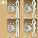 Fashion Swivel Buckle Laces Automatic Shoelace Without ties Kids Adult Sneakers No Tie Shoe laces Shoe accessories 1Pair/2Pair