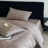 Long Staple Cotton Jacquard Bedding Set Single Double Queen King Size Duvet Cover Bedsheet Pillowcase Luxury Quilt Cover Set