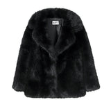 Neo Mint Women Winter 2024 High Quality Luxury Faux Fur Coat Thicken Warm Overcoat Outerwear Hot Girls Solid Long Fox Fur Jacket