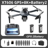 Lenovo XT606 GPS Drone 4K Professional  8K HD Dual Camera Gimbal  360°Obstacle Avoidance Brushless RC Quadcopter Dron toys