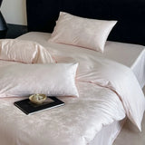 Long Staple Cotton Jacquard Bedding Set Single Double Queen King Size Duvet Cover Bedsheet Pillowcase Luxury Quilt Cover Set