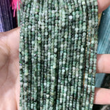 2x2mmNatural Colored Tourmaline Blue Tourmaline Faceted Cube Beads Square Stone Beads for JewelryDIY Making  Gemstone Loose Bea