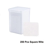 200 Pieces Lint-Free Nail Wipes Professional Eyelash Extension Glue Wipes Nail Polish Removal Wipes for Salon Use