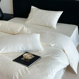 Long Staple Cotton Jacquard Bedding Set Single Double Queen King Size Duvet Cover Bedsheet Pillowcase Luxury Quilt Cover Set