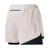 Men Quick Dry Double Layer Fitness Running Shorts