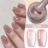 BORN PRETTY 83 Colors 10ml Jelly Nude Gel Nail Polish Autumn Amber Semi Transparent Manicure Soak off UV LED Nails Gel Varnish