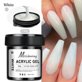 150g Transparent Nail Extension Gel Jelly White Light Pink Acrylic Nail Art UV LED Gel Semi Permanent Varnish Extension Tool