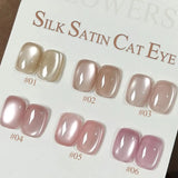 WS Black Glass Cat Magnetic Gel Nail Polish Punk Style Nail Art Manicure Varnis Semi Permanent Gel for Winter Nail Supplies